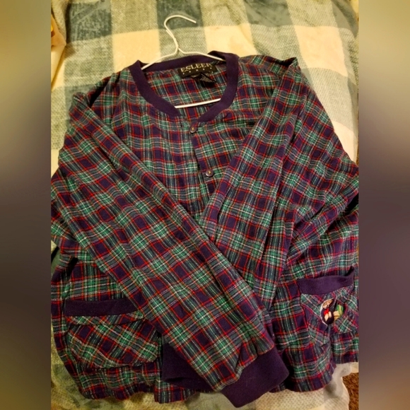Light Flannel Jacket w/ Buttons - Picture 1 of 4